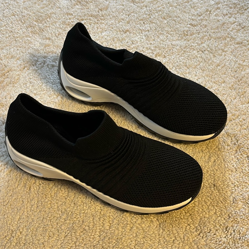 Slow man Women's Walking Shoes Sock Sneakers - Mesh Slip On Air Cushion Sz 6.5.